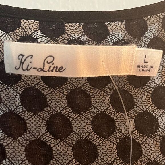 NWT MADEWELL hi line sheer black tank shell size Large - Picture 6 of 7